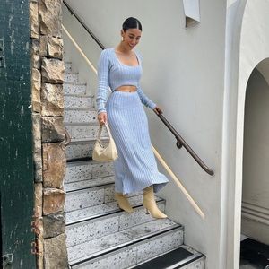 AFRM Skye mini dress in blue